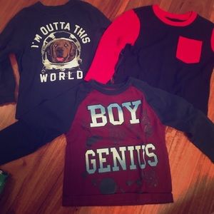 Bundle of 3 toddler boy shirts